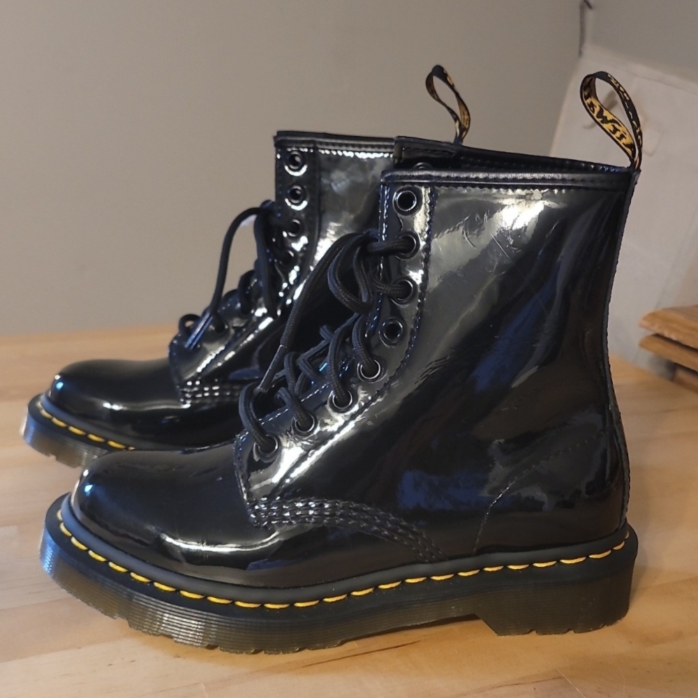 Dr. Martens 1460 Black Patent Leather Boots